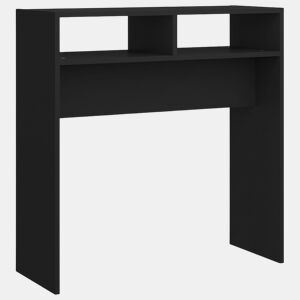 Mesa Consola - Mesa De Entrada 78x30x80 cm derivados de madeira preto