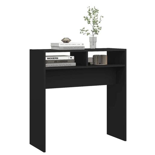 Mesa Consola - Mesa De Entrada 78x30x80 cm derivados de madeira preto