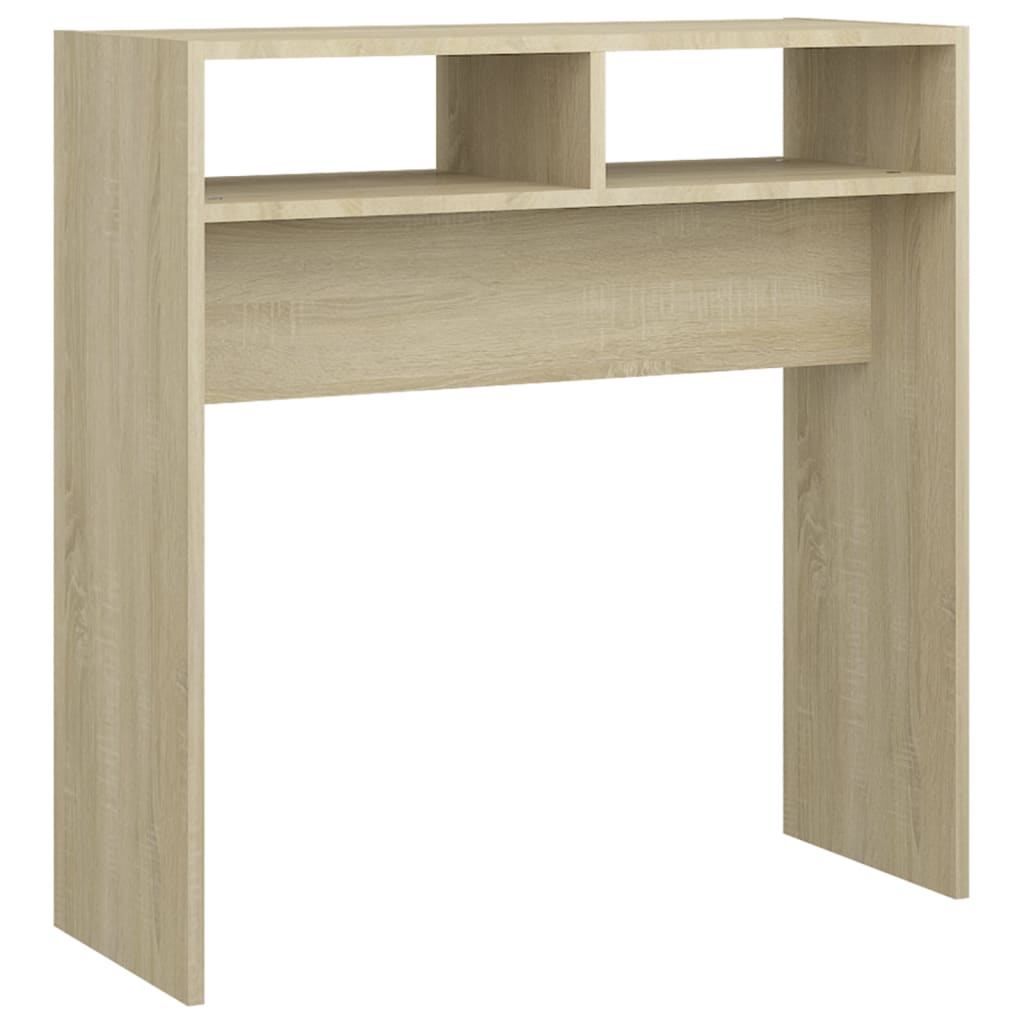 Mesa consola - mesa de entrada madera contrachapada roble sonoma 78x30x80 cm