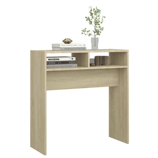 Mesa Consola - Mesa De Entrada 78x30x80 cm derivados de madeira carvalho sonoma