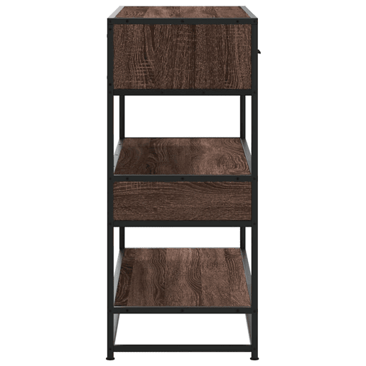 Mesa Consola - Mesa De Entrada 90x35x80 cm derivados madeira carvalho castanho