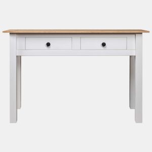 Mesa Consola - Mesa De Entrada 110x40x72 cm pinho maciço Panama branco