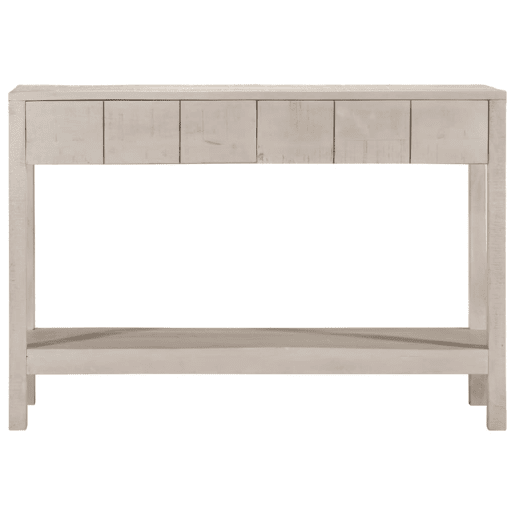 Mesa Consola - Mesa De Entrada 110x35x75 cm madeira de mangueira maciça branco Mesa Consola - Mesa De Entrada 110x35x75 cm madeira de mangueira maciça branco