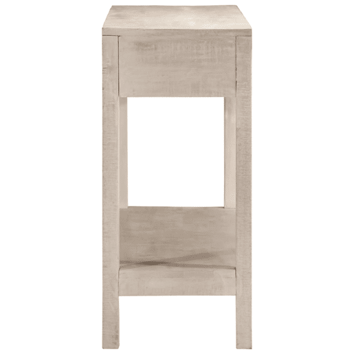 Mesa Consola - Mesa De Entrada 110x35x75 cm madeira de mangueira maciça branco Mesa Consola - Mesa De Entrada 110x35x75 cm madeira de mangueira maciça branco