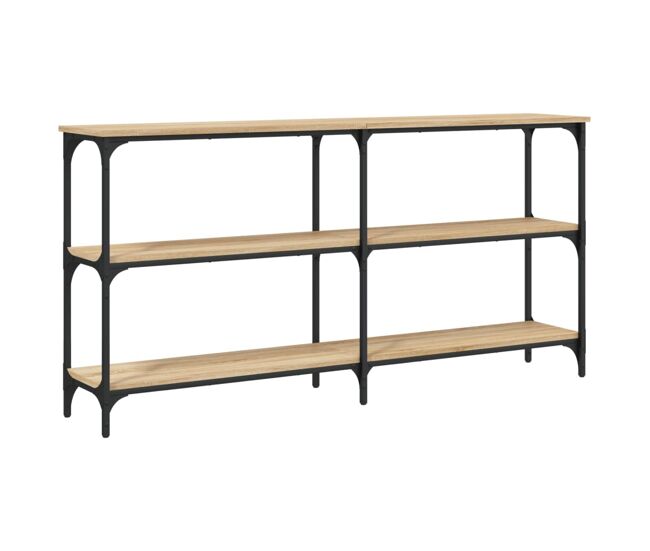 Mesa consola - mesa de entrada madera de ingeniería roble sonoma 150x29x75 cm