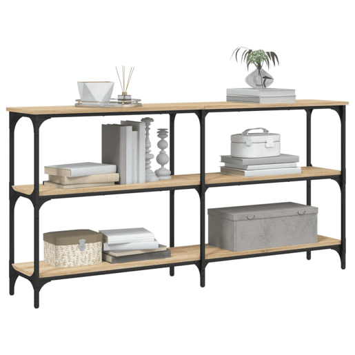Mesa Consola - Mesa De Entrada 150x29x75 cm derivados de madeira carvalho sonoma