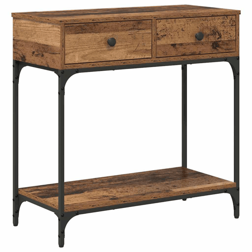Mesa Consola - Mesa De Entrada Madeira antiga 75 x 34,5 x 75 cm Madeira processada
