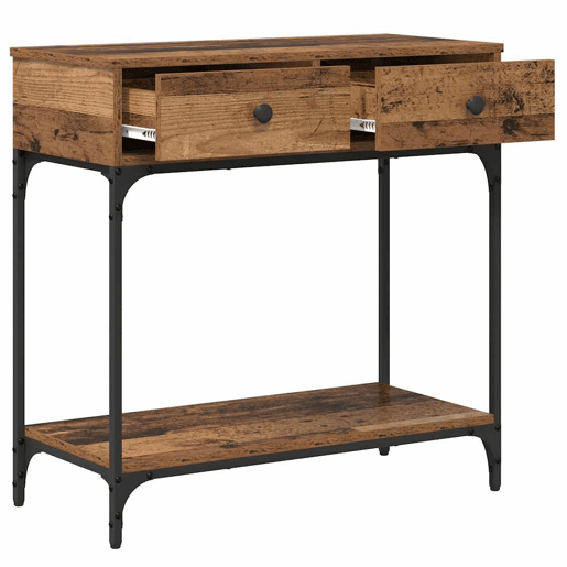 Mesa Consola - Mesa De Entrada Madeira antiga 75 x 34,5 x 75 cm Madeira processada
