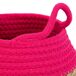 Cesto de fibra natural y algodón Cesto de fibra natural y algodón Fucsia