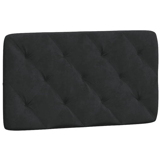 Almofadão de Cabeceira - Cabeceira de cama 80 cm veludo preto