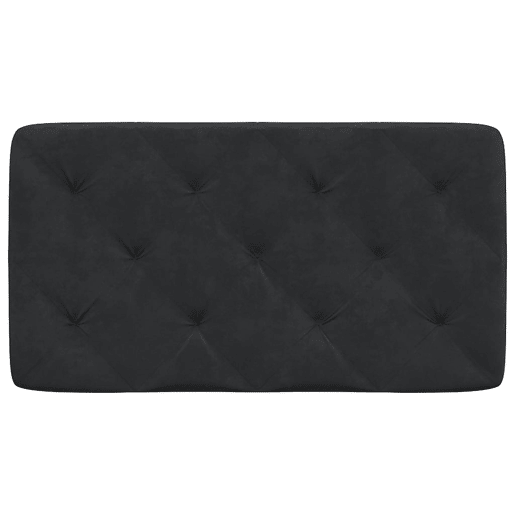 Almofadão de Cabeceira - Cabeceira de cama 80 cm veludo preto