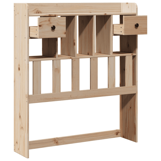 Cabeceira - Cabeceira de cama com arrumação 90 cm madeira de pinho maciça