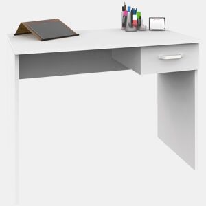 Escrivaninha, Mesa de Computador 75x90x50cm, 1 Gaveta, Escritório, Quarto Juvenil, Prakt , Branco
