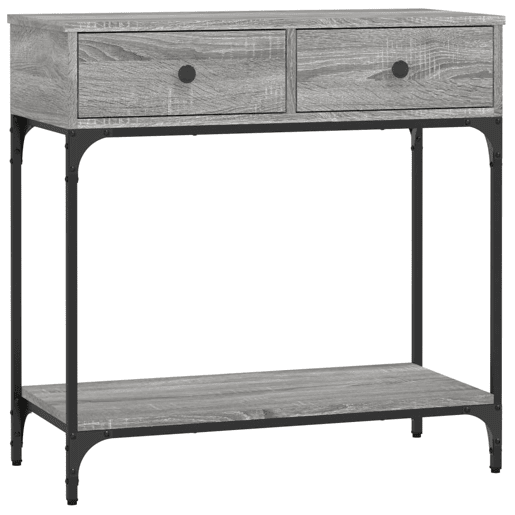 Mesa Consola - Mesa De Entrada 75x34,5x75 cm derivados de madeira cinzento sonoma