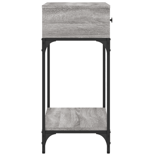 Mesa Consola - Mesa De Entrada 75x34,5x75 cm derivados de madeira cinzento sonoma