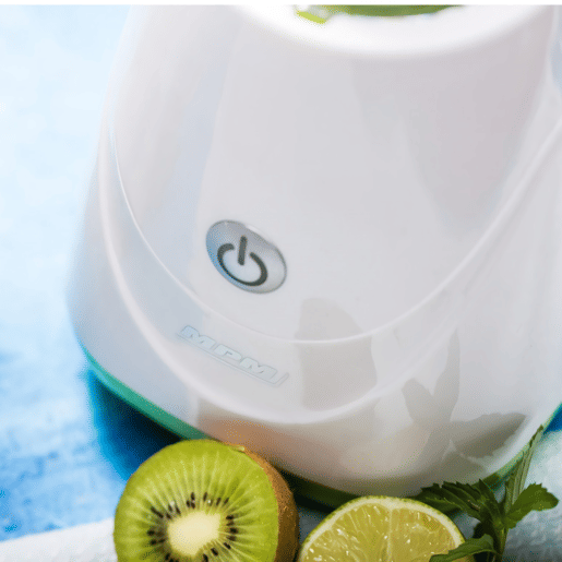 MPM MBL-20 Liquidificador Smoothie Good To Go, 2 Garrafas Portátiles, 0,6L, Libre BPA, 250, Branco Verde