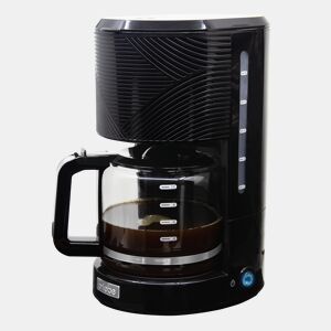 Briebe CM1171BLK Elegance Máquina de Café Filtro 10 Chávenas, Filtro Reutilizável Função Keep Warm, Anti-gotejamento 1,25L, 1000, Preto