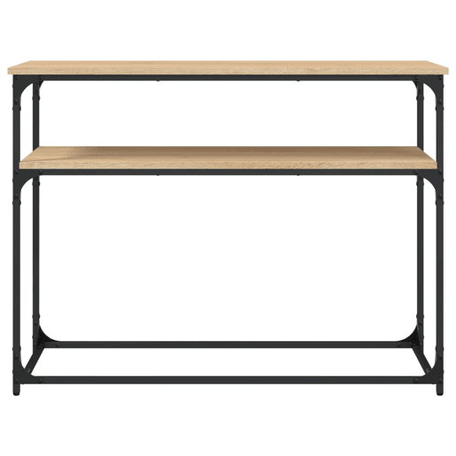 Mesa Consola - Mesa De Entrada 100x35,5x75cm derivados de madeira carvalho sonoma