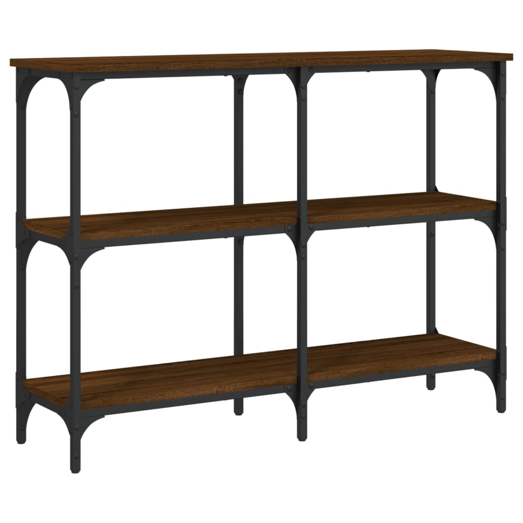 Mesa consola - mesa de entrada madera de ingeniería marrón roble 100x29x75 cm