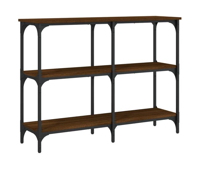 Mesa consola - mesa de entrada madera de ingeniería marrón roble 100x29x75 cm