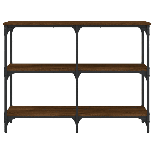 Mesa Consola - Mesa De Entrada 100x29x75 cm derivados madeira carvalho castanho