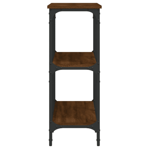 Mesa Consola - Mesa De Entrada 100x29x75 cm derivados madeira carvalho castanho