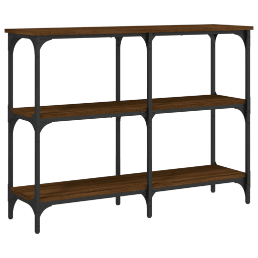 Mesa Consola - Mesa De Entrada 100x29x75 cm derivados madeira carvalho castanho