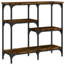 Mesa Consola - Mesa De Entrada 80x29x75 cm derivados de madeira carvalho fumado