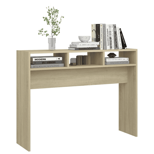 Mesa Consola - Mesa De Entrada 105x30x80 cm derivados de madeira carvalho sonoma
