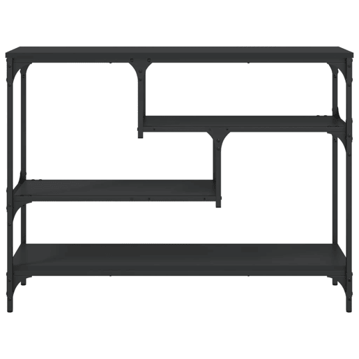 Mesa Consola - Mesa De Entrada 100x30x75 cm derivados de madeira preto