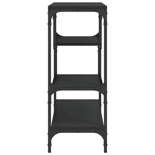 Mesa Consola - Mesa De Entrada 100x30x75 cm derivados de madeira preto