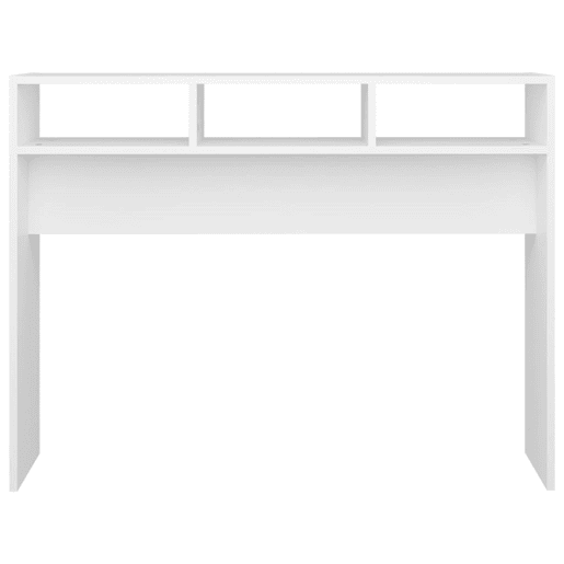 Mesa Consola - Mesa De Entrada 105x30x80 cm derivados de madeira branco