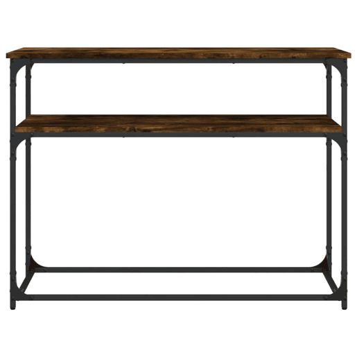 Mesa Consola - Mesa De Entrada 100x35,5x75cm derivados de madeira carvalho fumado