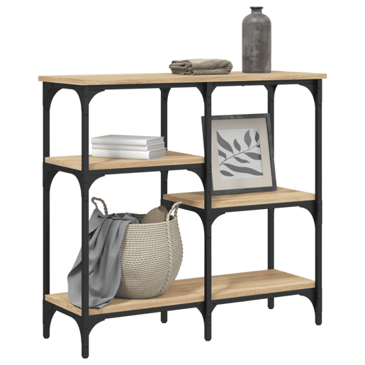 Mesa Consola - Mesa De Entrada 80x29x75 cm derivados de madeira carvalho sonoma