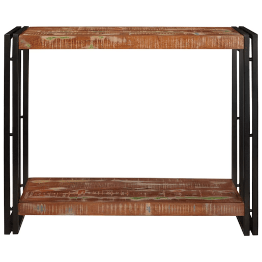 Mesa Consola - Mesa De Entrada Multicolor 90 x 33 x 75 cm Madeira recuperada maciça