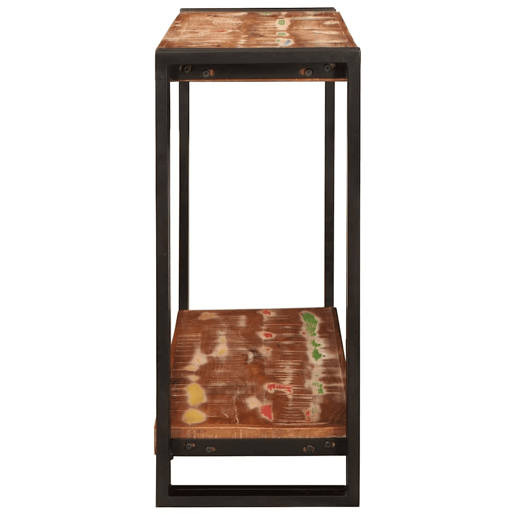Mesa Consola - Mesa De Entrada Multicolor 90 x 33 x 75 cm Madeira recuperada maciça
