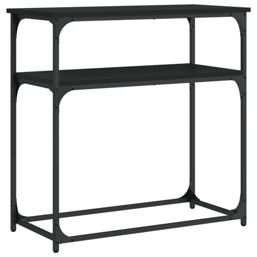 Mesa Consola - Mesa De Entrada 75x35,5x75 cm derivados de madeira preto