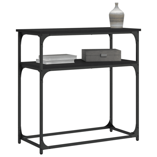 Mesa Consola - Mesa De Entrada 75x35,5x75 cm derivados de madeira preto