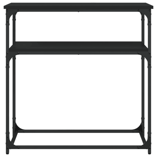 Mesa Consola - Mesa De Entrada 75x35,5x75 cm derivados de madeira preto