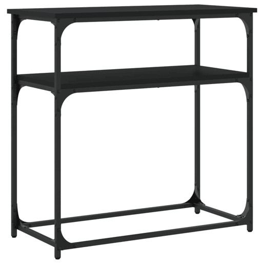 Mesa Consola - Mesa De Entrada 75x35,5x75 cm derivados de madeira preto