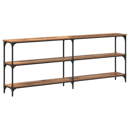 Mesa Consola - Mesa De Entrada com prateleira Madeira Antiga 200 x 29 x 75 cm