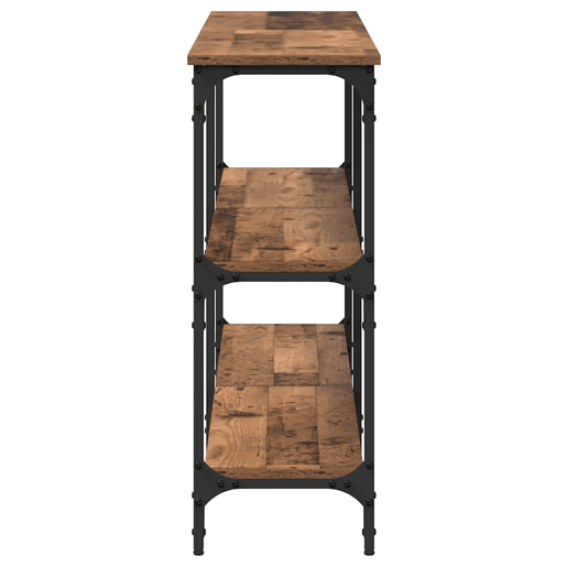Mesa Consola - Mesa De Entrada com prateleira Madeira Antiga 200 x 29 x 75 cm