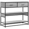 Mesa Consola - Mesa De Entrada 90x35x80 cm derivados de madeira cinzento sonoma