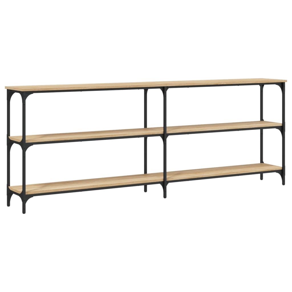 Mesa consola - mesa de entrada madera de ingeniería roble sonoma 200x29x75 cm