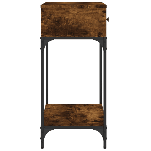 Mesa Consola - Mesa De Entrada 75x34,5x75 cm derivados de madeira carvalho fumado