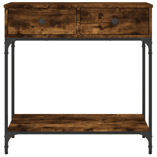 Mesa Consola - Mesa De Entrada 75x34,5x75 cm derivados de madeira carvalho fumado