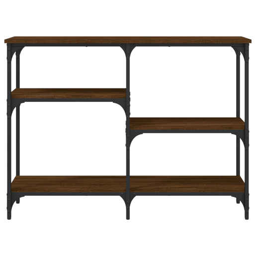 Mesa Consola - Mesa De Entrada 102x29x75 cm derivados madeira carvalho castanho