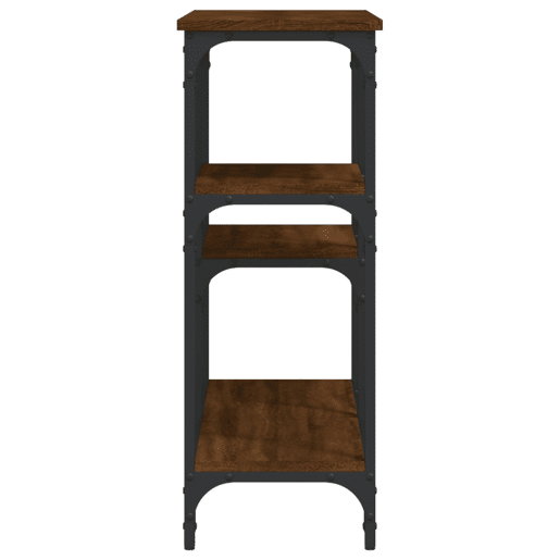 Mesa Consola - Mesa De Entrada 102x29x75 cm derivados madeira carvalho castanho