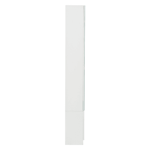 Conjunto de guarda-roupa 135x25x180 cm - com espelho, armário de corredor, prateleira suspensa, com 2 portas basculantes para sapatos + 2 armários de arrumação - Branco
