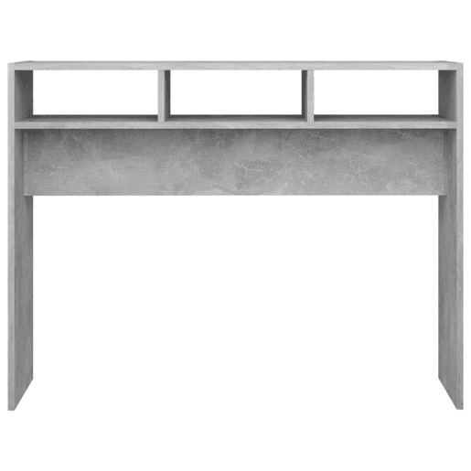 Mesa Consola - Mesa De Entrada 105x30x80 cm derivados de madeira cinzento cimento